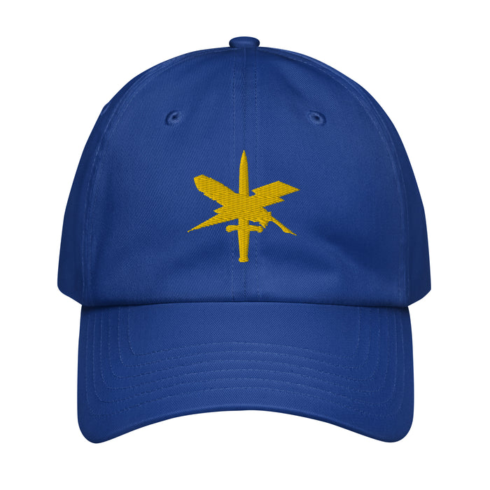 U.S. Army Public Affairs Embroidered Under Armour® Dad Hat Tactically Acquired Royal Blue  