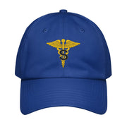 U.S. Army Medical Specialist Corps Embroidered Under Armour® Dad Hat Tactically Acquired Royal Blue  
