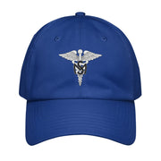 U.S. Army Medical Service Corps Embroidered Under Armour® Dad Hat Tactically Acquired Royal Blue  