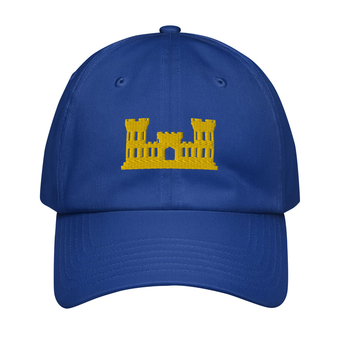 U.S. Army Corps of Engineers Embroidered Under Armour® Dad Hat Tactically Acquired Royal Blue  