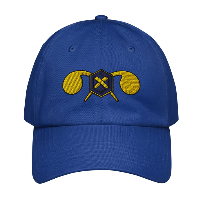 U.S. Army Chemical Corps Embroidered Under Armour® Dad Hat Tactically Acquired Royal Blue  