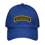 U.S. Army Ranger Tab Embroidered Under Armour® Dad Hat Tactically Acquired Royal Blue  