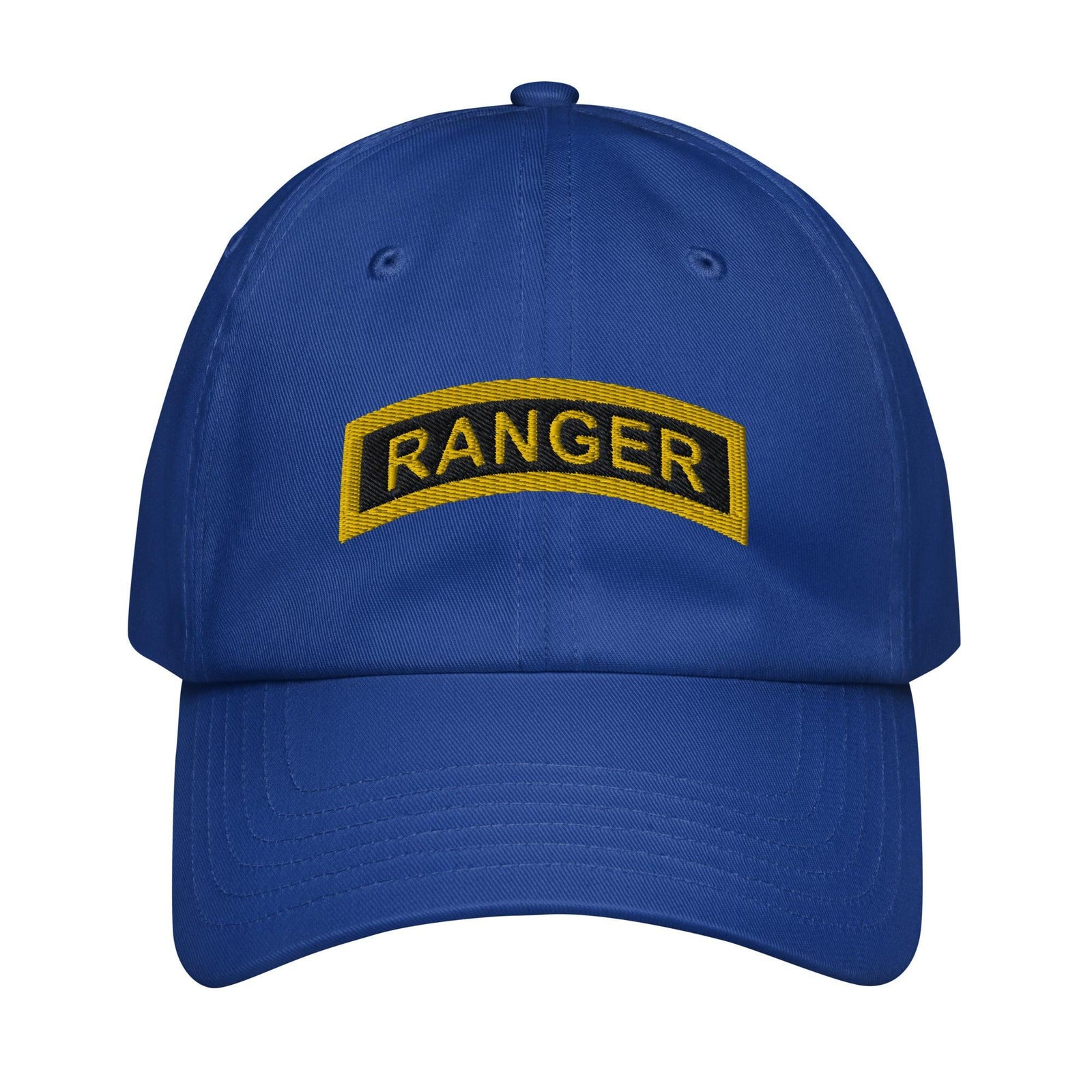 U.S. Army Ranger Tab Embroidered Under Armour® Dad Hat Tactically Acquired Royal Blue  