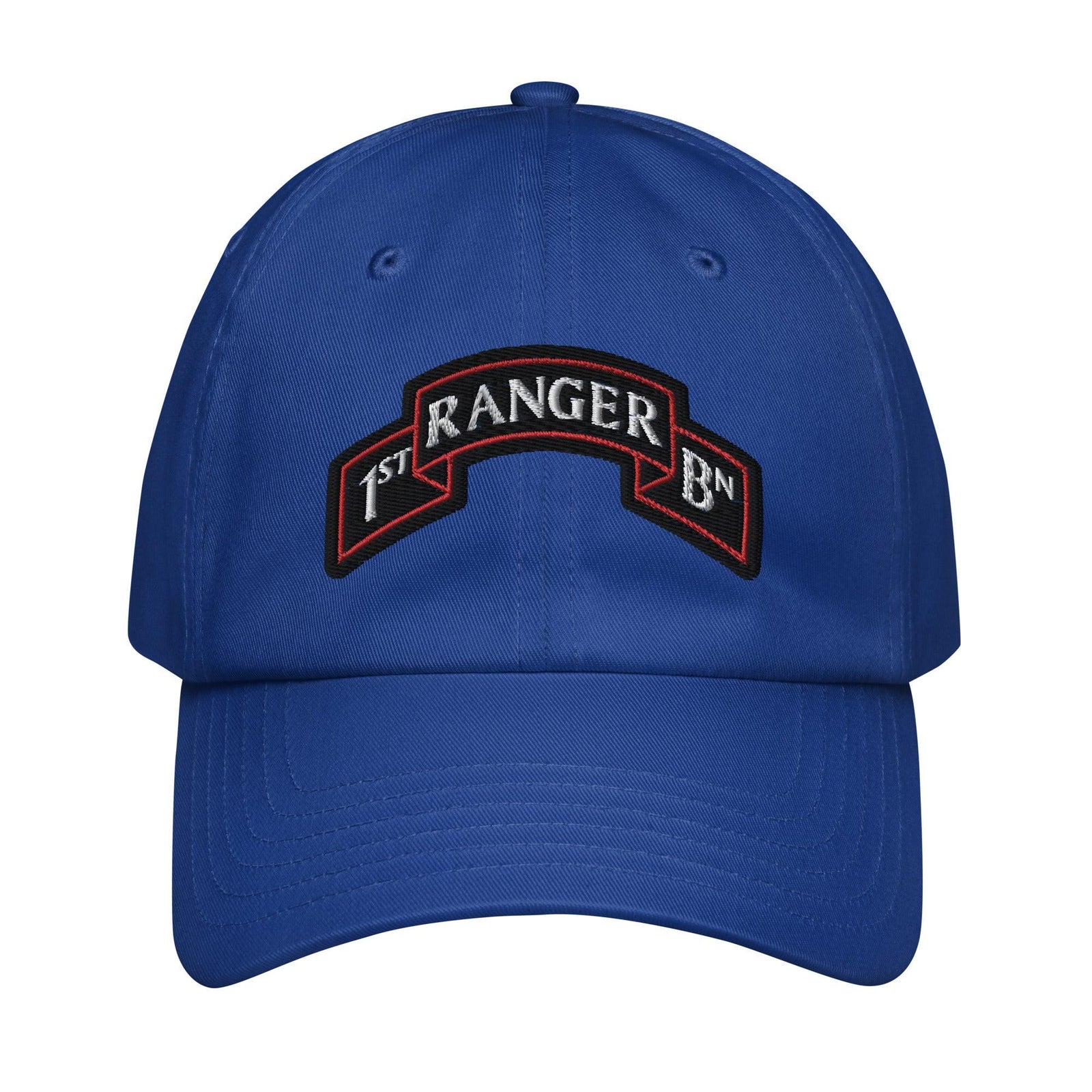 1st Ranger Battalion Tab Embroidered Under Armour® Dad Hat Tactically Acquired Royal Blue  