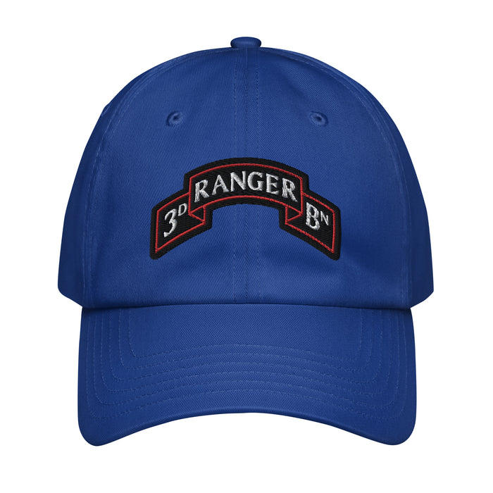 3d Ranger Battalion Tab Embroidered Under Armour® Dad Hat Tactically Acquired Royal Blue  