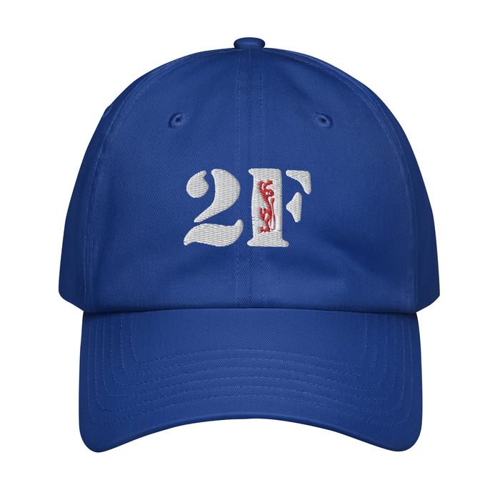 2-508 PIR Embroidered Under Armour® Dad Hat Tactically Acquired Royal Blue  