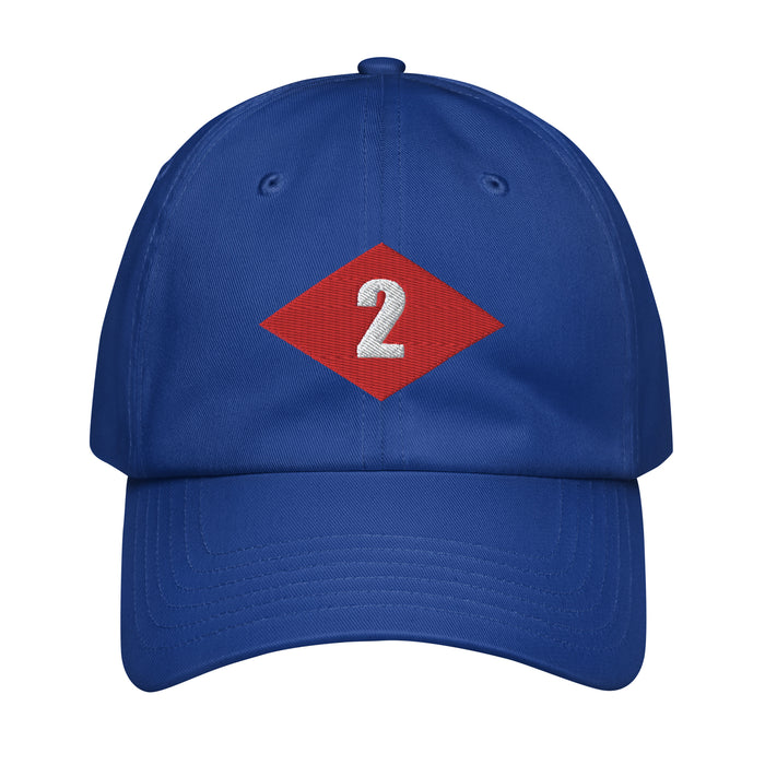 NMCB-2 Beep Embroidered Under Armour® Dad Hat Tactically Acquired Royal Blue  