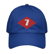 NMCB-7 Beep Embroidered Under Armour® Dad Hat Tactically Acquired Royal Blue  