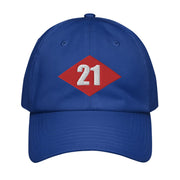 NMCB-21 Beep Embroidered Under Armour® Dad Hat Tactically Acquired Royal Blue  