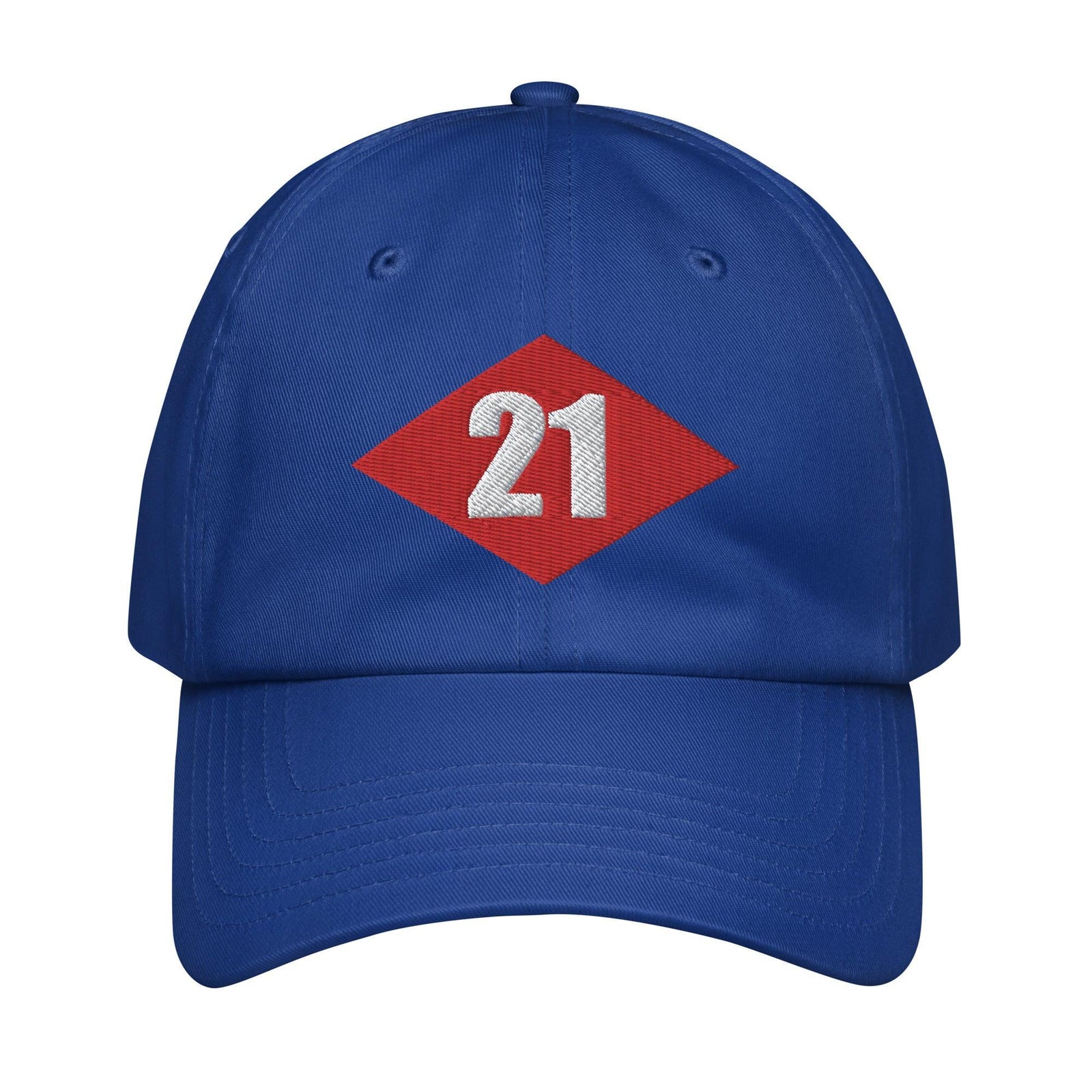 NMCB-21 Beep Embroidered Under Armour® Dad Hat Tactically Acquired Royal Blue  