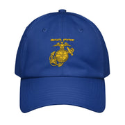 U.S. Marine Corps Embroidered 1936 EGA Under Armour® Dad Hat Tactically Acquired Royal Blue  