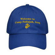 Welcome to Camp Fallujah Iraq USMC Under Armour® Hat Tactically Acquired Royal Blue  