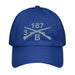 B CO. 3-187 INF RGT Embroidered Under Armour® Dad Hat Tactically Acquired Royal Blue