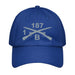 B Co. 1-187 Infantry Embroidered Under Armour® Dad Hat Tactically Acquired Royal Blue