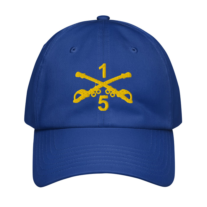 5-1 CAV Embroidered Under Armour® Dad Hat Tactically Acquired Royal Blue