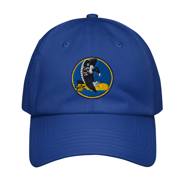 455th Bomb Group Embroidered Under Armour® Dad Hat Tactically Acquired Royal Blue