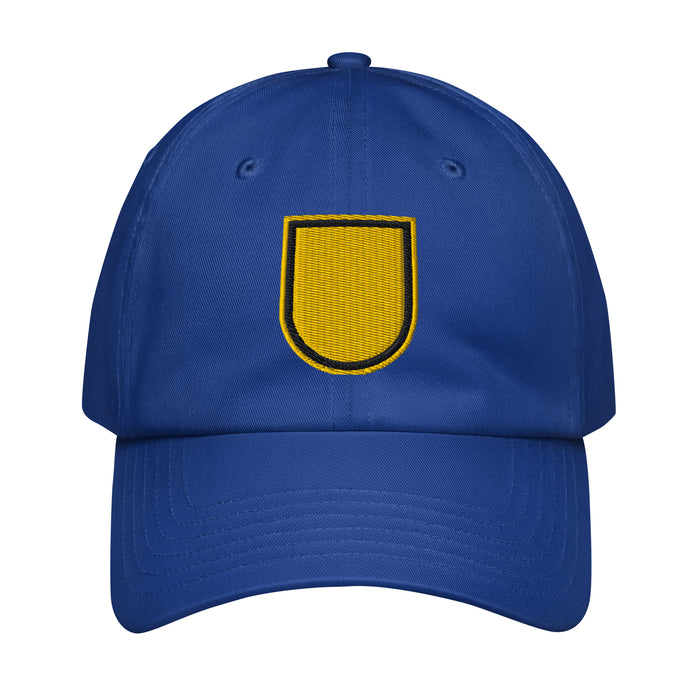 1st SFG (A) Beret Flash Embroidered Under Armour® Dad Hat Tactically Acquired Royal Blue