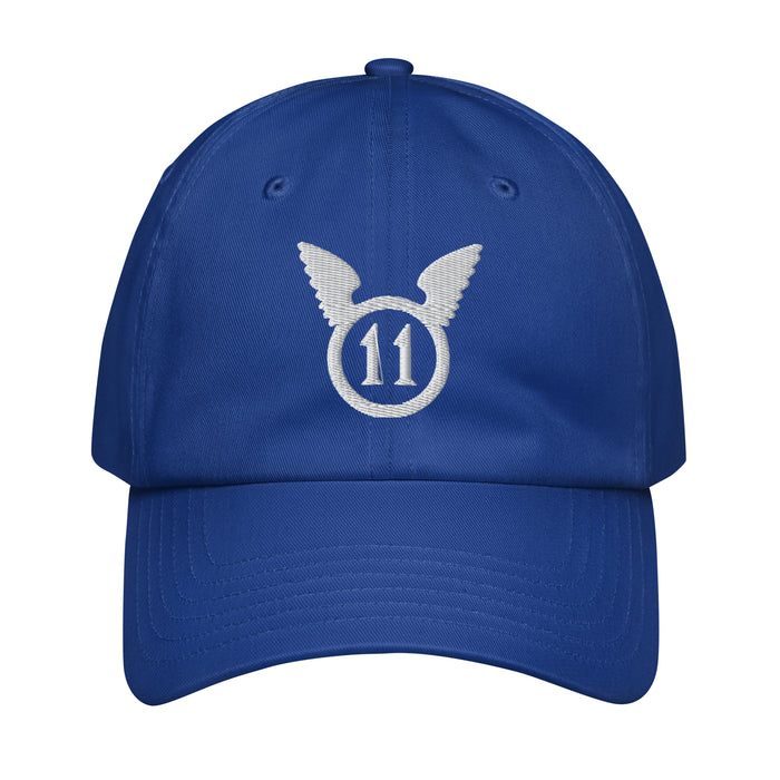 11th Airborne Division Embroidered Under Armour® Dad Hat Tactically Acquired Royal Blue