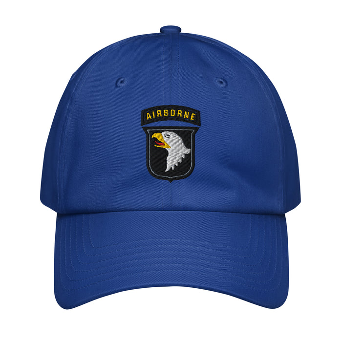 101st Airborne Division Embroidered Under Armour® Dad Hat Tactically Acquired Royal Blue