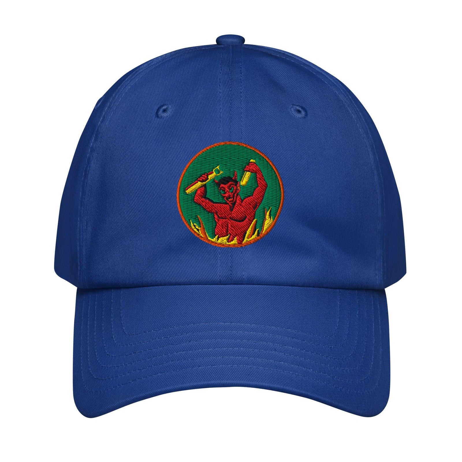 555th Bomb Squadron Embroidered Under Armour® Dad Hat Tactically Acquired Royal Blue