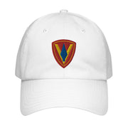 5th Marine Division Embroidered Under Armour® Dad Hat Tactically Acquired White  