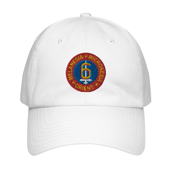 6th Marine Division Embroidered Under Armour® Dad Hat Tactically Acquired White  