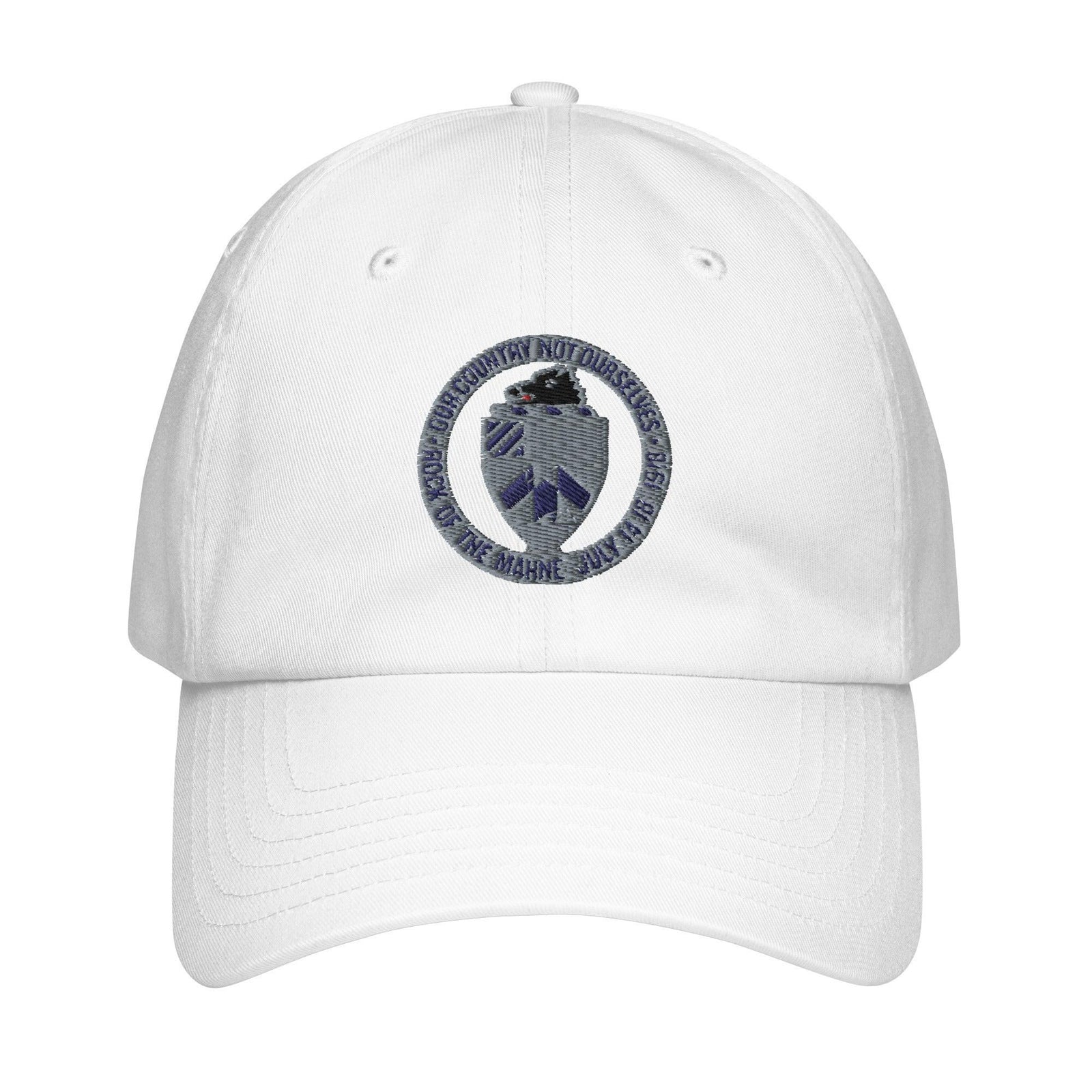 30th Infantry Regiment Embroidered Under Armour® Dad Hat Tactically Acquired White  