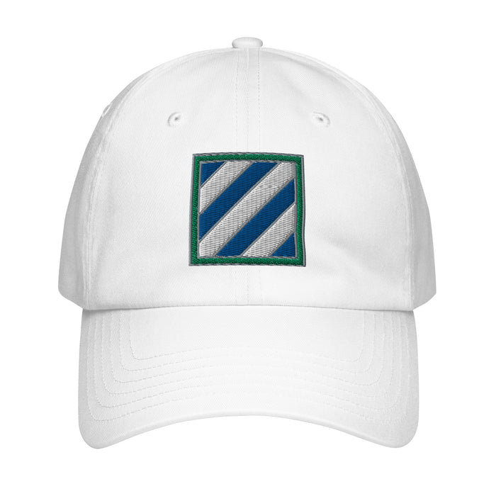 3rd Infantry Division Embroidered Under Armour® Dad Hat Tactically Acquired White  
