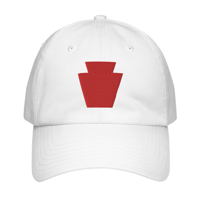 28th Infantry Division Embroidered Under Armour® Dad Hat Tactically Acquired White  