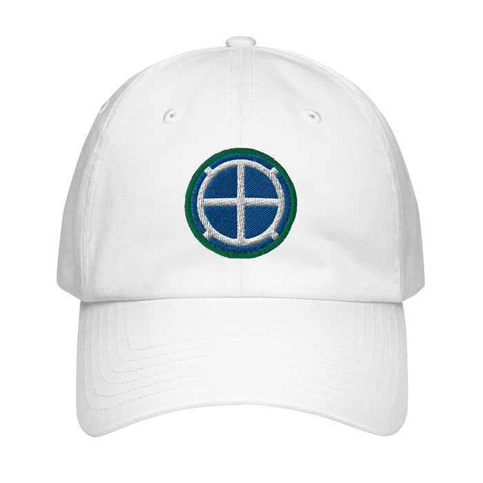 35th Infantry Division Embroidered Under Armour® Dad Hat Tactically Acquired White  