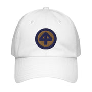 44th Infantry Division Embroidered Under Armour® Dad Hat Tactically Acquired White  
