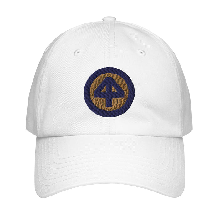 44th Infantry Division Embroidered Under Armour® Dad Hat Tactically Acquired White  