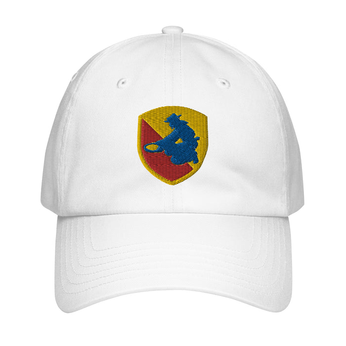 49th Infantry Division Embroidered Under Armour® Dad Hat Tactically Acquired White  