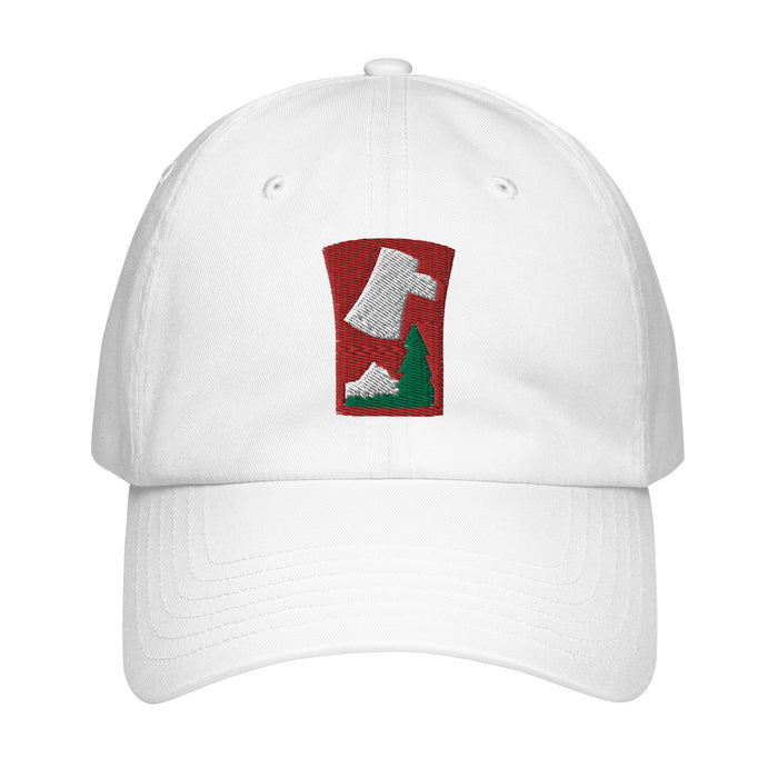 70th Infantry Division Embroidered Under Armour® Dad Hat Tactically Acquired White  