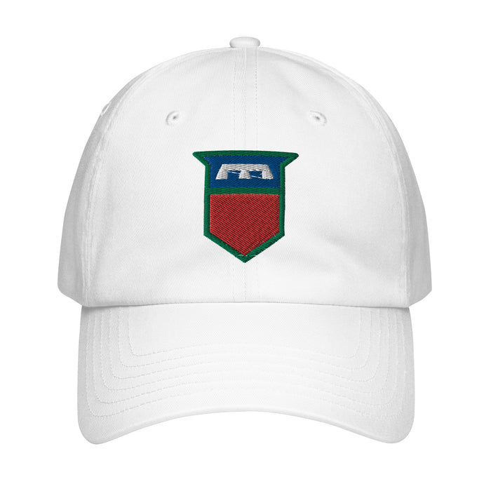 76th Infantry Division Embroidered Under Armour® Dad Hat Tactically Acquired White  