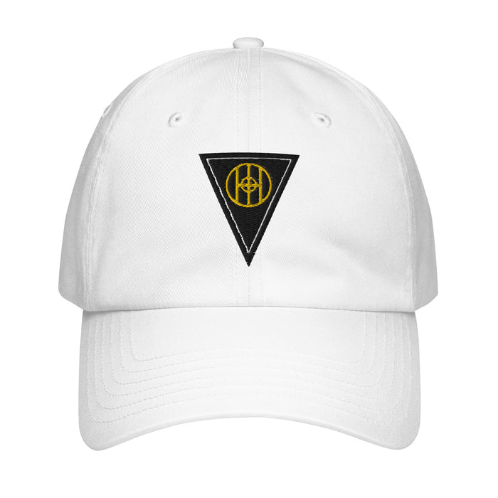 83rd Infantry Division Embroidered Under Armour® Dad Hat Tactically Acquired White  