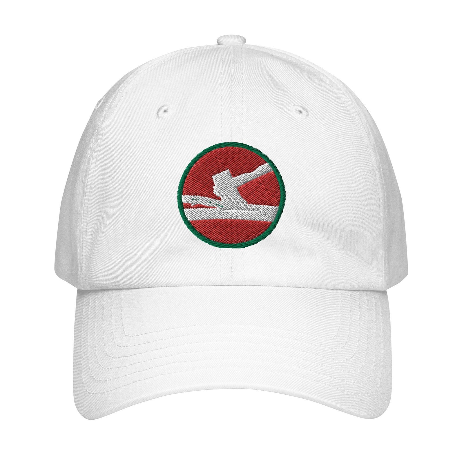 84th Infantry Division Embroidered Under Armour® Dad Hat Tactically Acquired White  