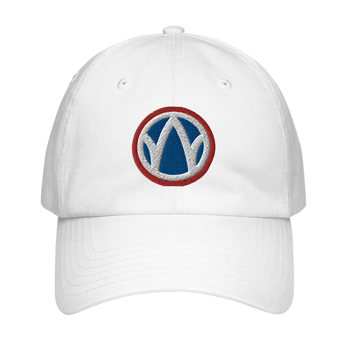 89th Infantry Division Embroidered Under Armour® Dad Hat Tactically Acquired White  