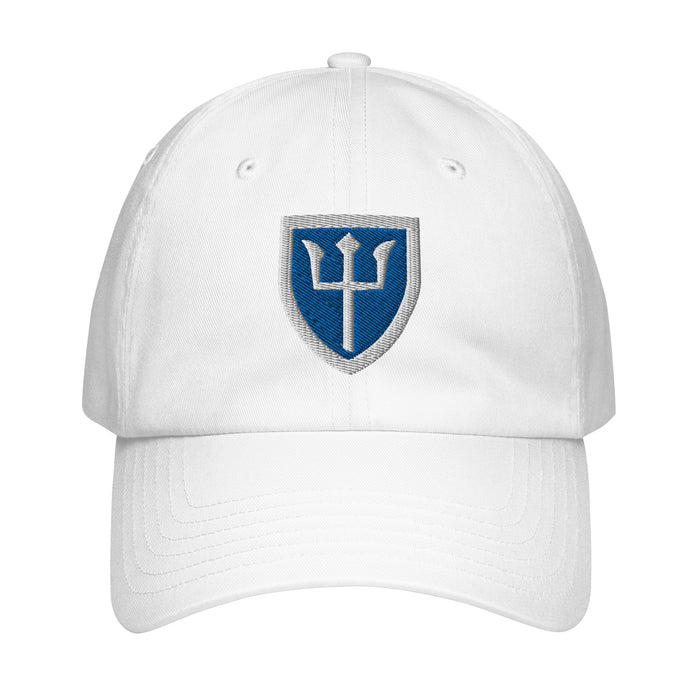 97th Infantry Division Embroidered Under Armour® Dad Hat Tactically Acquired White  