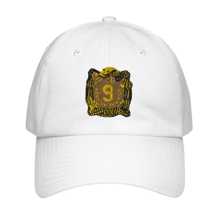 9th Infantry Regiment Embroidered Under Armour® Dad Hat Tactically Acquired White  