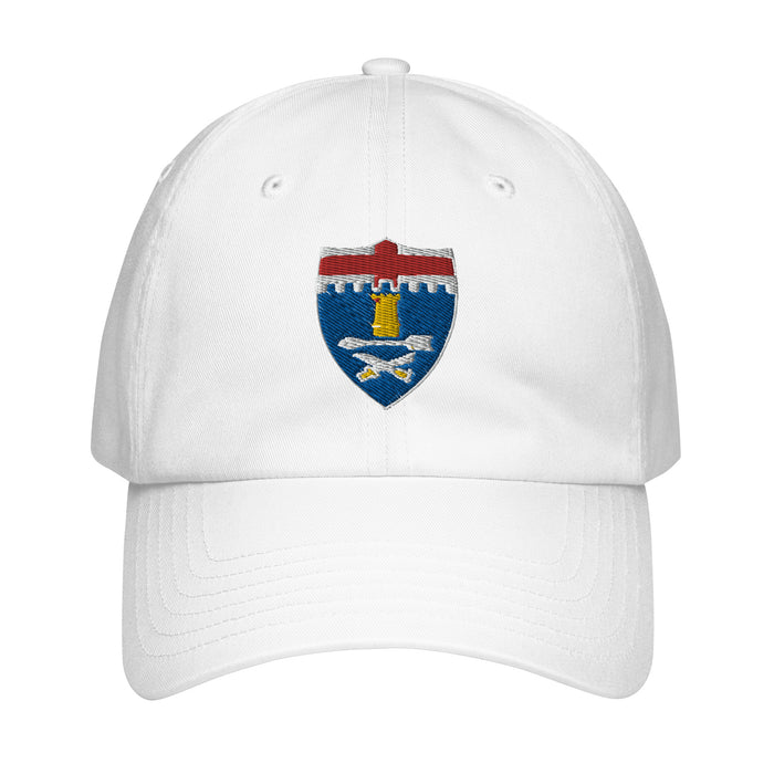 11th Infantry Regiment Embroidered Under Armour® Dad Hat Tactically Acquired White  