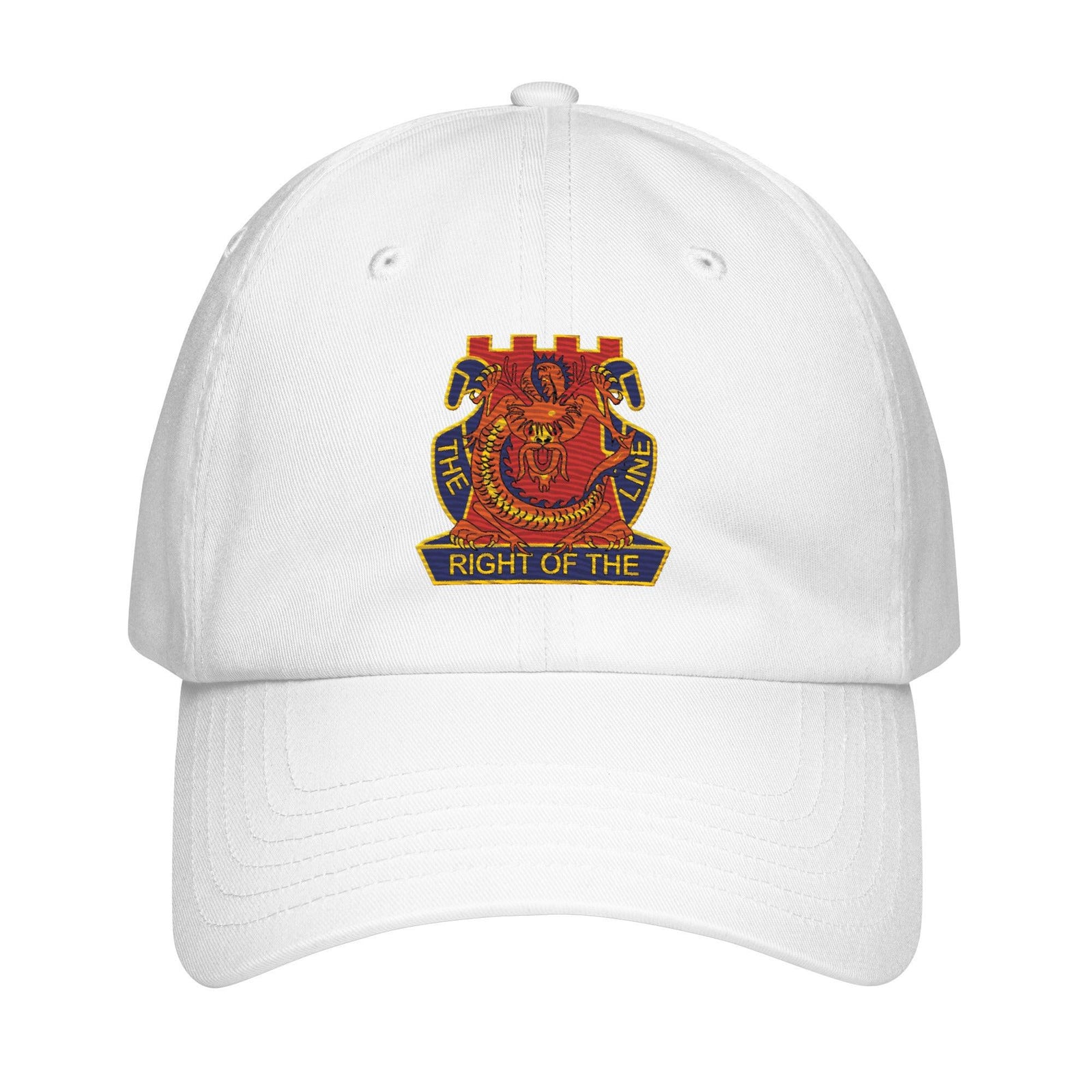 14th Infantry Regiment Embroidered Under Armour® Dad Hat Tactically Acquired White  