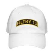 Filthy 13 WW2 Legacy Embroidered Under Armour® Dad Hat Tactically Acquired White  