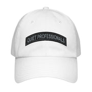 Quiet Professionals Embroidered Special Forces Tab Under Armour® Dad Hat Tactically Acquired White  