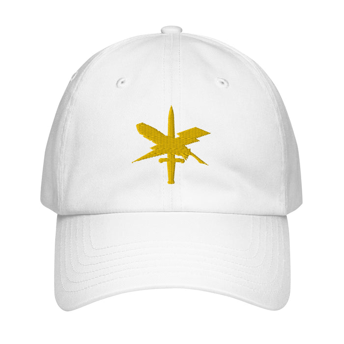 U.S. Army Public Affairs Embroidered Under Armour® Dad Hat Tactically Acquired White  