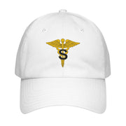 U.S. Army Medical Specialist Corps Embroidered Under Armour® Dad Hat Tactically Acquired White  