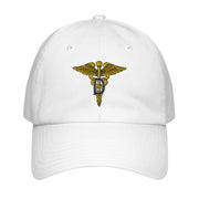 U.S. Army Dental Corps Embroidered Under Armour® Dad Hat Tactically Acquired White  