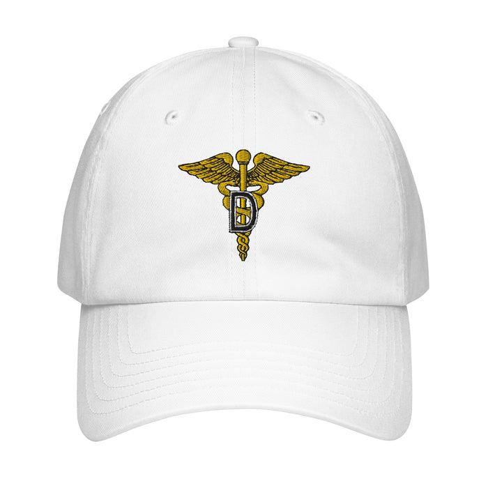 U.S. Army Dental Corps Embroidered Under Armour® Dad Hat Tactically Acquired White  
