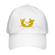 U.S. Army JAG Corps Embroidered Under Armour® Dad Hat Tactically Acquired White  