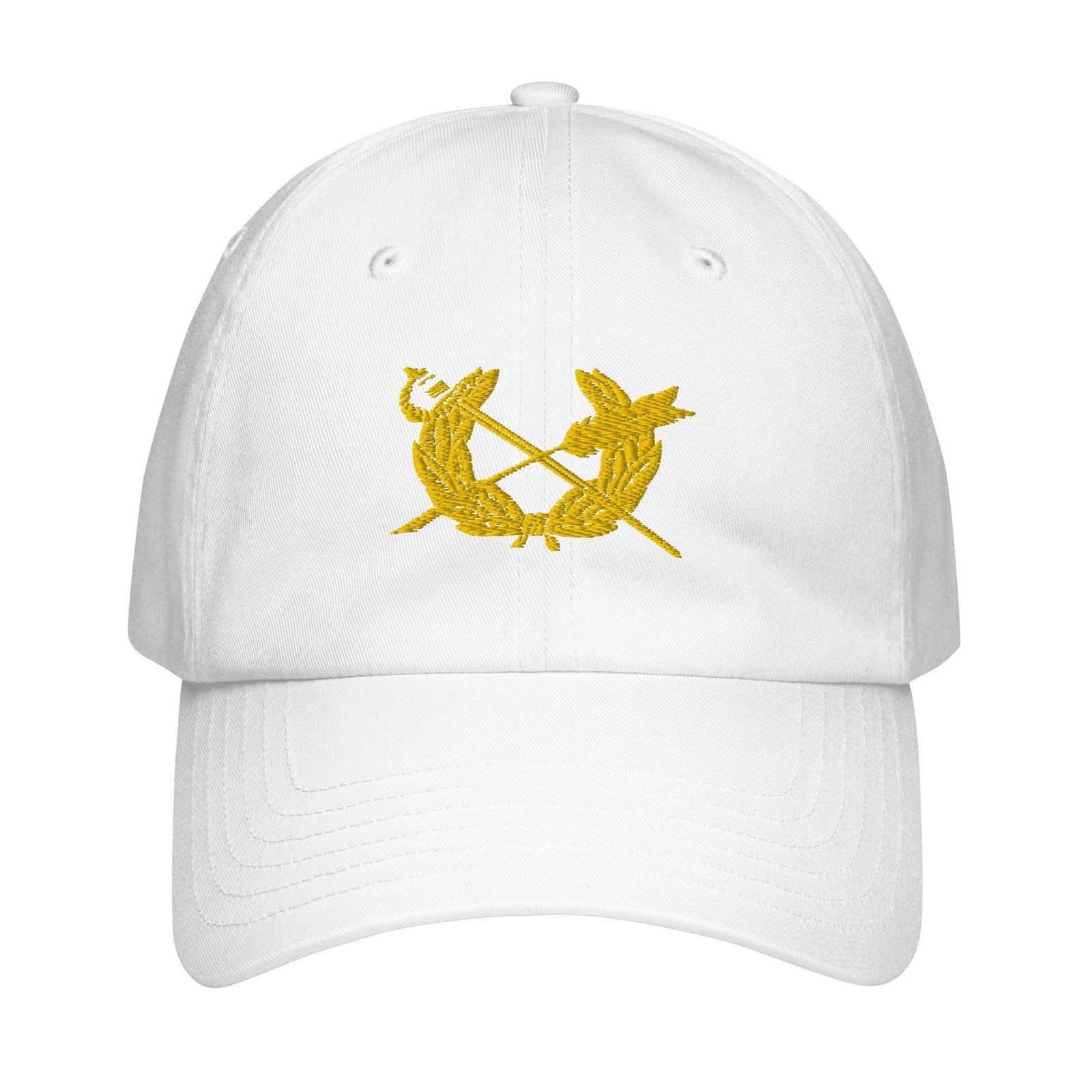 U.S. Army JAG Corps Embroidered Under Armour® Dad Hat Tactically Acquired White  